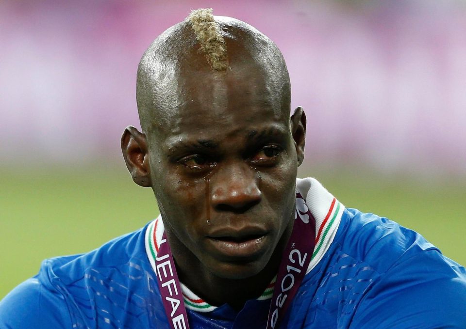  Mario Balotelli sobbed as Italy were thumped in the Euro 2012 final