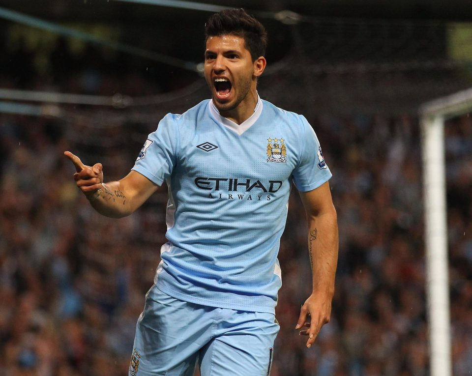  Aguero took just nine minutes to score on his debut after a £38million move from Atletico Madrid