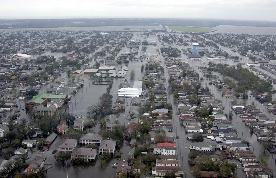  Vast swathes of New Orleans were swallowed after Hurricane Katrina in 2005