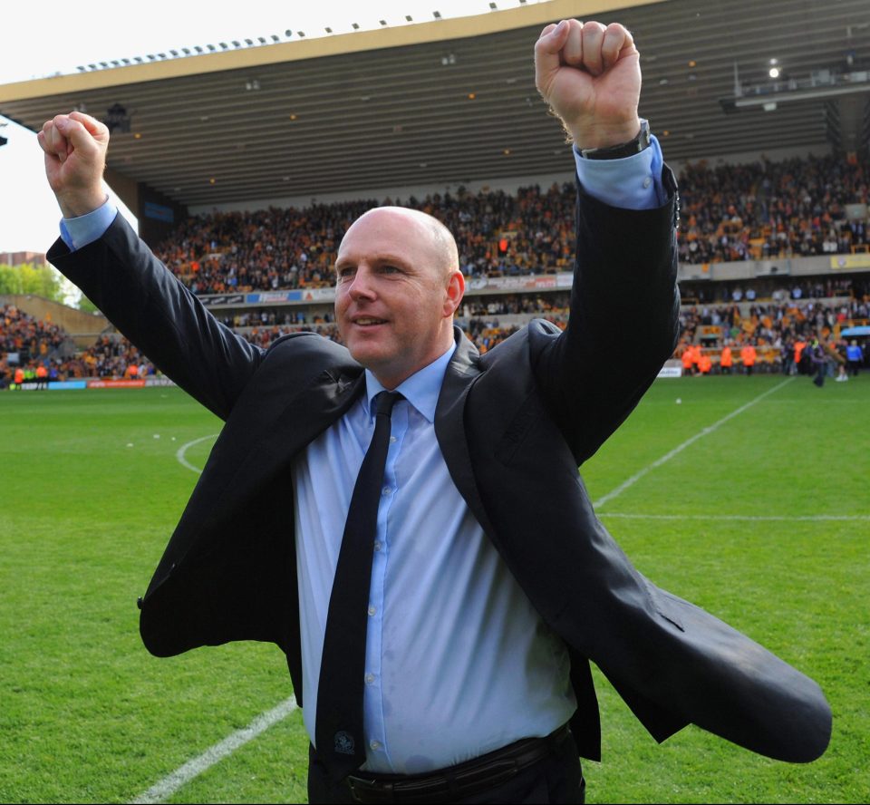  A rare moment of celebration for Steve Kean, who took Blackburn down to the Championship