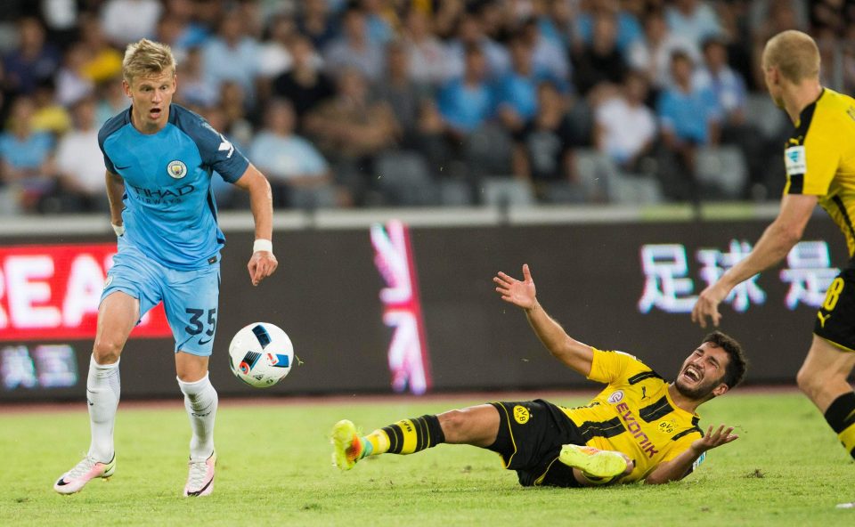  The Ukranian ace in action during pre-season against Borussia Dortmund