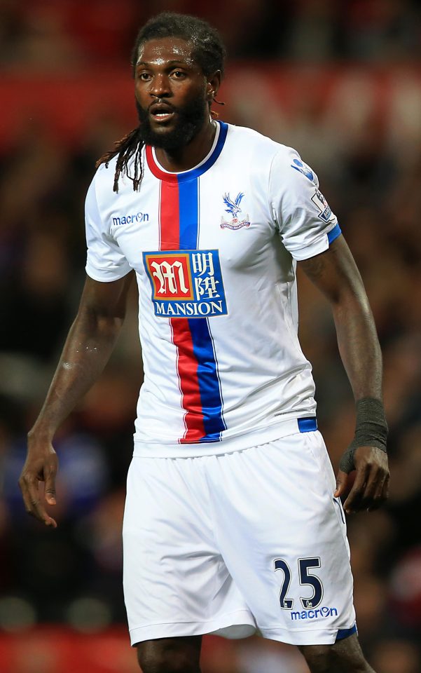  Emmanuel Adebayor says his one mistake in England was joining Crystal Palace