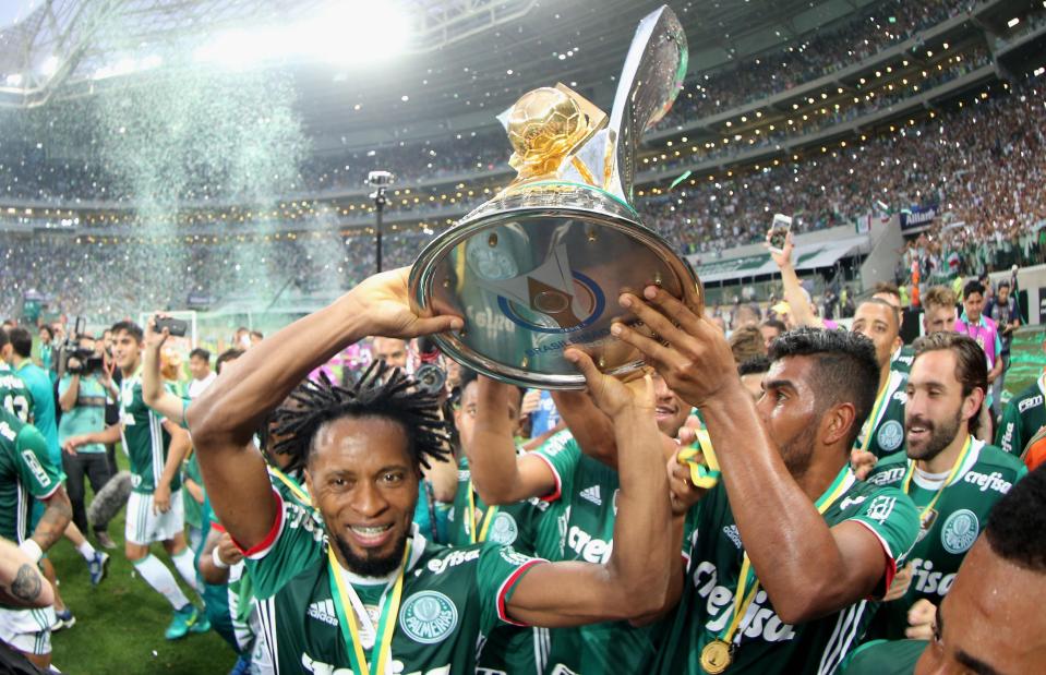  Captain Ze Roberto helped Palmeiras win the Brazil Cup