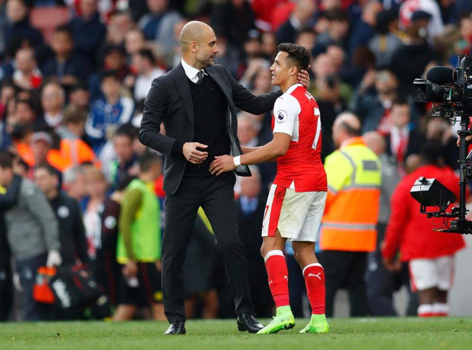  Citizens boss Pep Guardiola will look to sign Alexis Sanchez once again in the winter transfer window