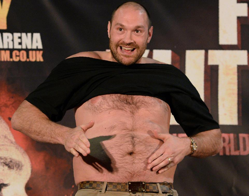  Tyson Fury is already shedding the beef ahead of his potential return