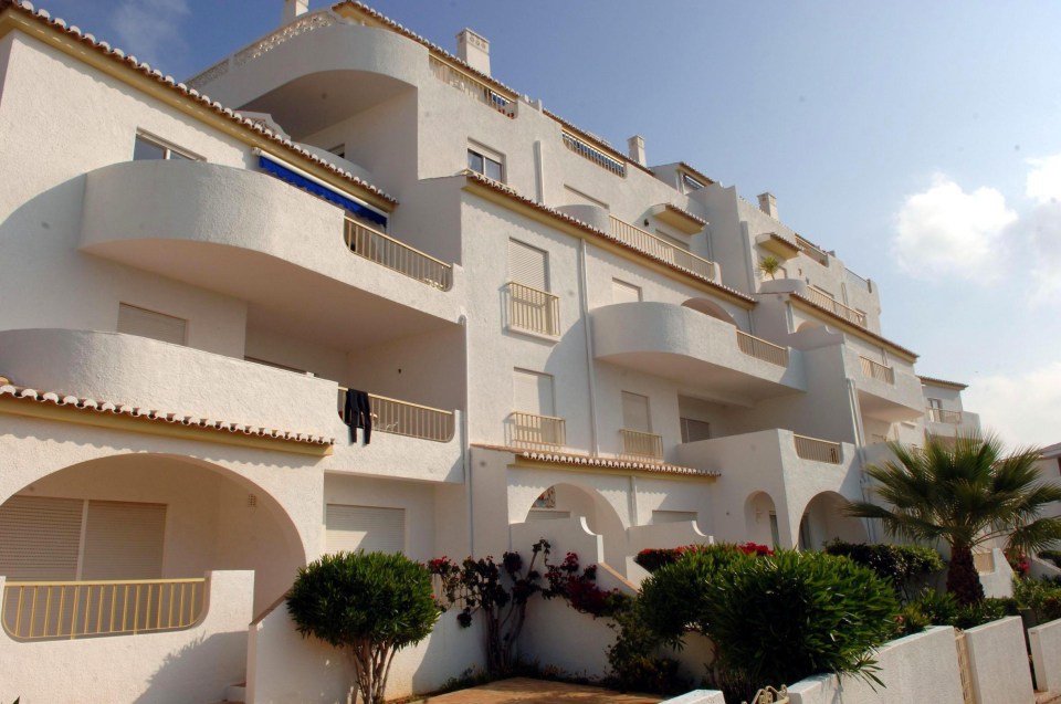 The apartments at the Ocean Club in Luz in the Algarve, Portugal, where Madeleine McCann went missing