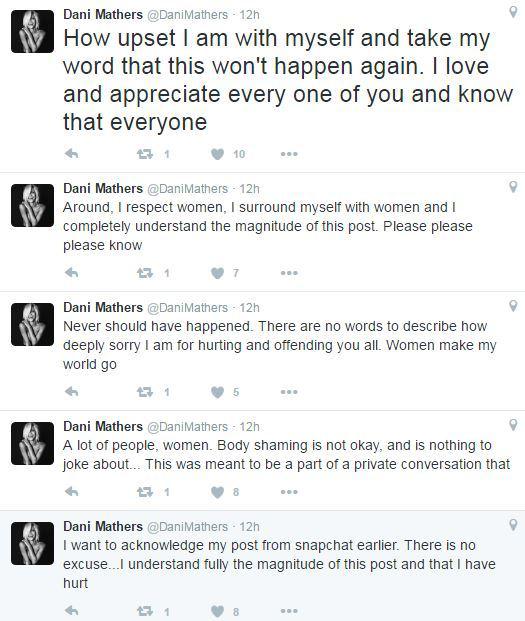 She later took to social media to explain her actions