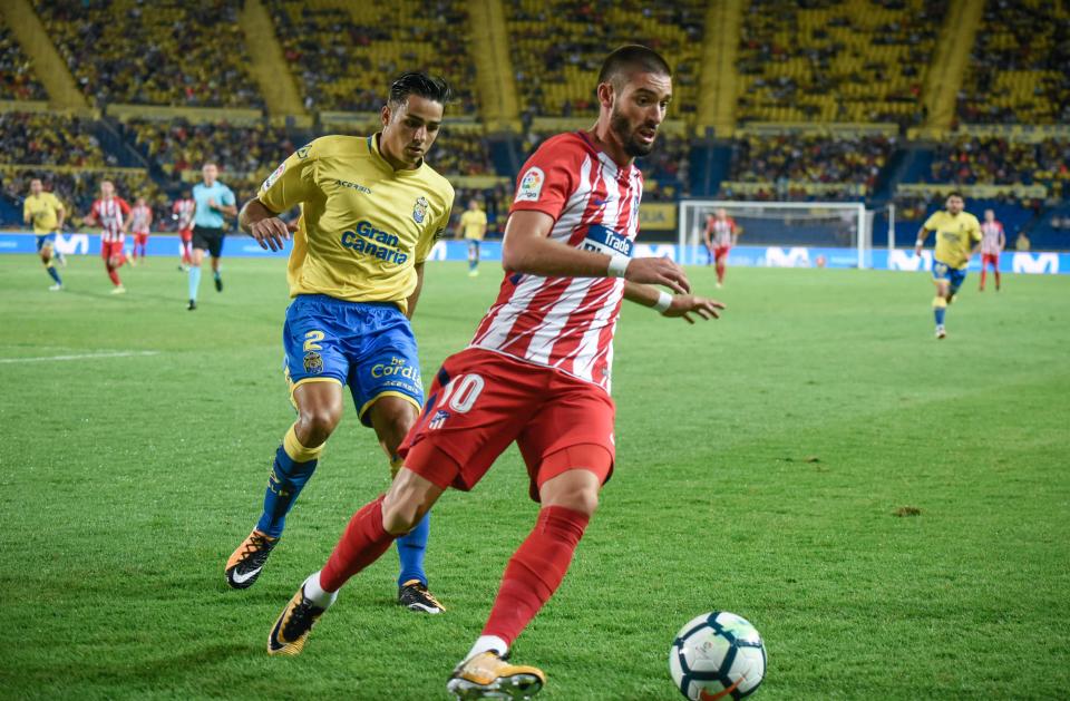  Yannick Carassco is at loggerheads with Atletico Madrid