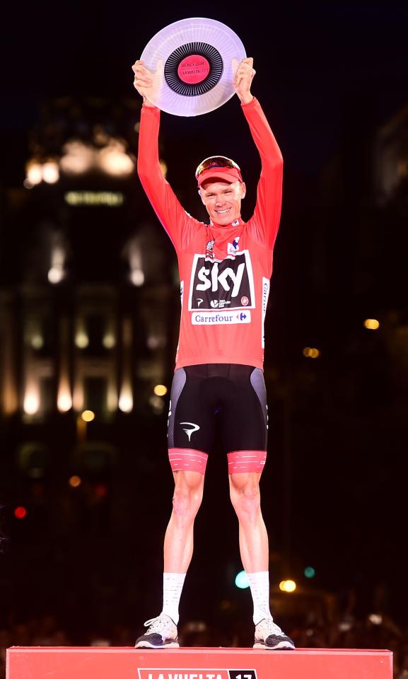  Chris Froome, who won his fourth Tour de France in the summer, also makes the list