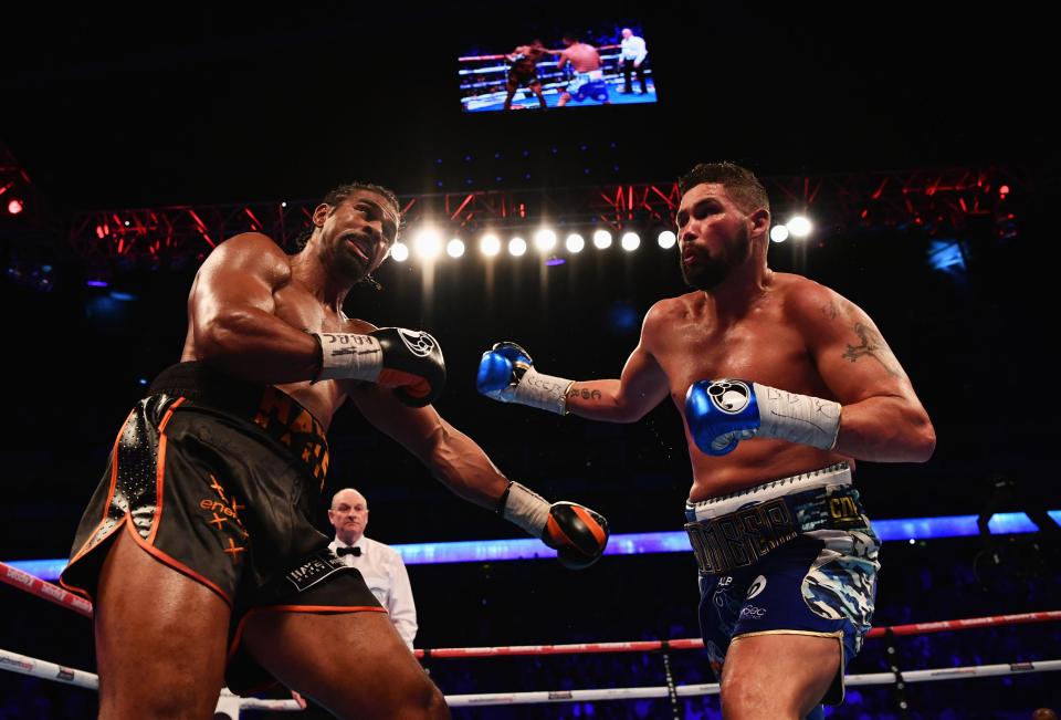  The two fighters went head-to-head during the heavyweight contest at The O2 Arena in March