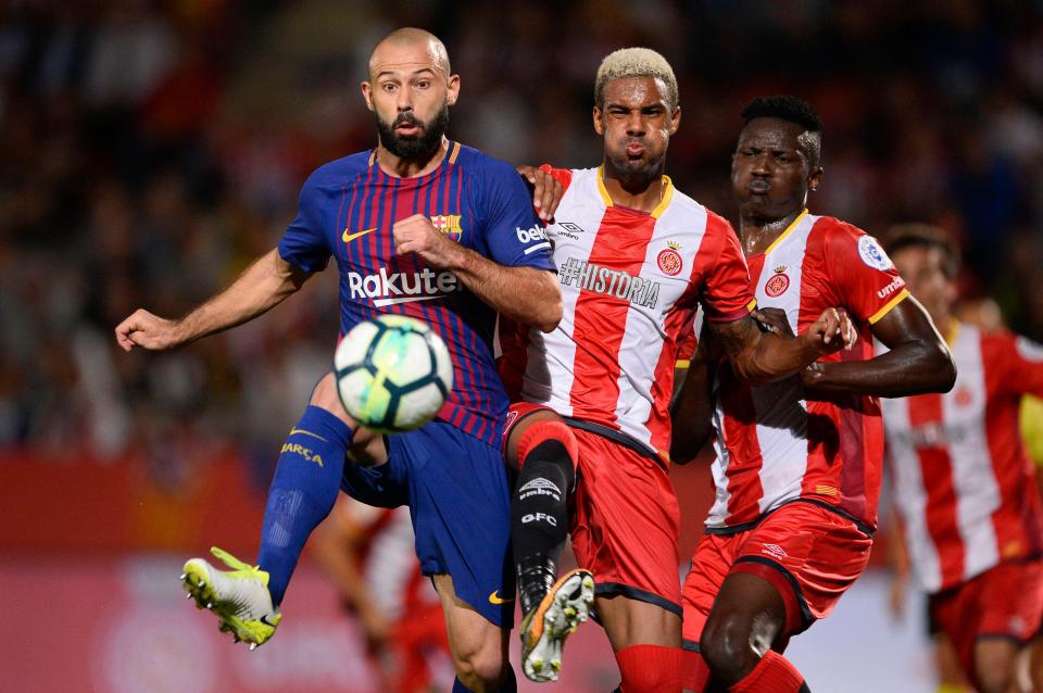  Barcelona have been rocked by the news Javier Mascherano is out for a month