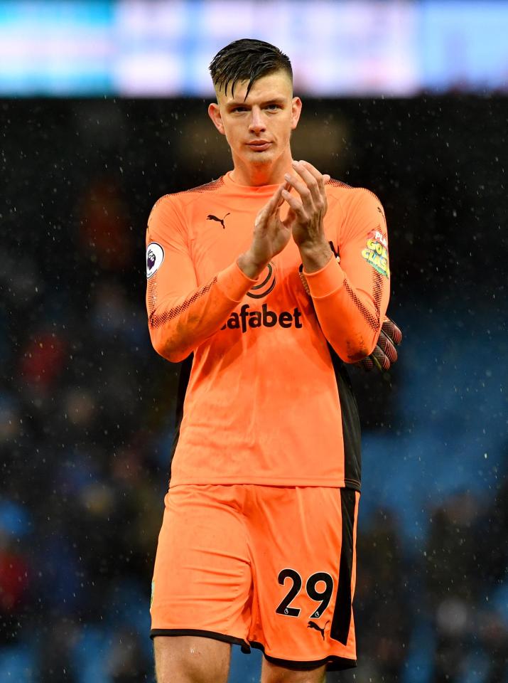  Burnley goalkeeper Nick Pope has thrived in the absence of Tom Heaton