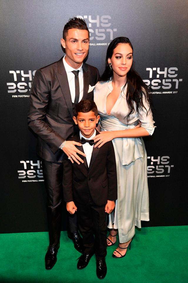  The couple and Ronaldo's eldest child Cristiano Ronaldo Jr