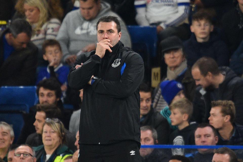  David Unsworth has kept hold of the Everton job throughout the international break