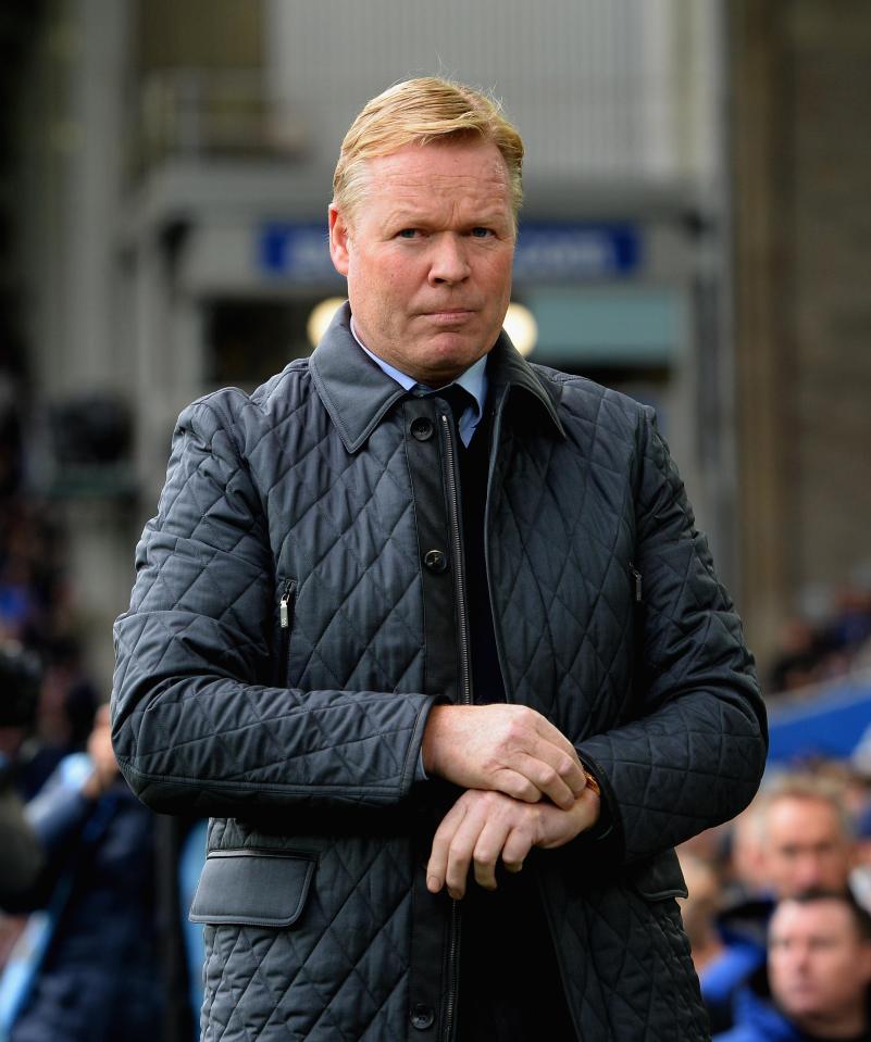  Everton sacked Ronald Koeman last month after a dreadful start to the campaign