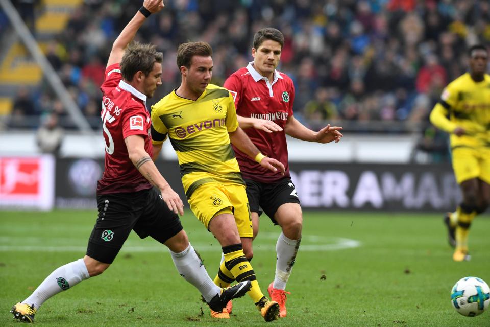  Gotze is now back in action for Dortmund after a long lay-off