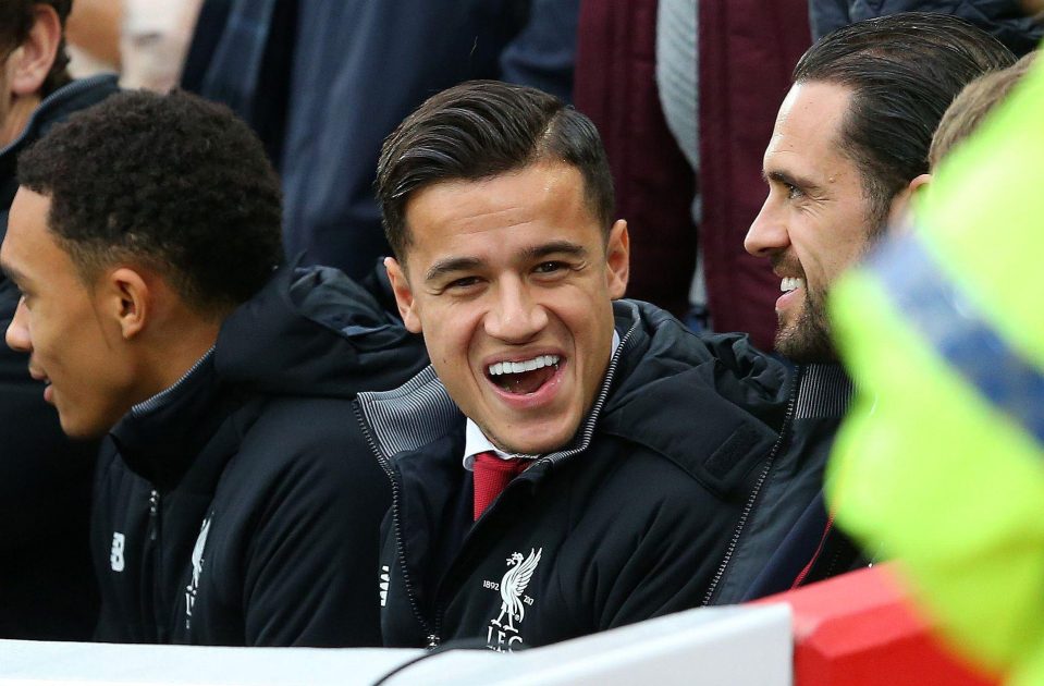  Philippe Coutinho has sat out the last three matches for Liverpool through injury