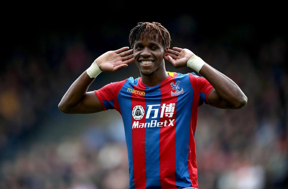  Wilfried Zaha boasts the best top speed in the Premier League this term