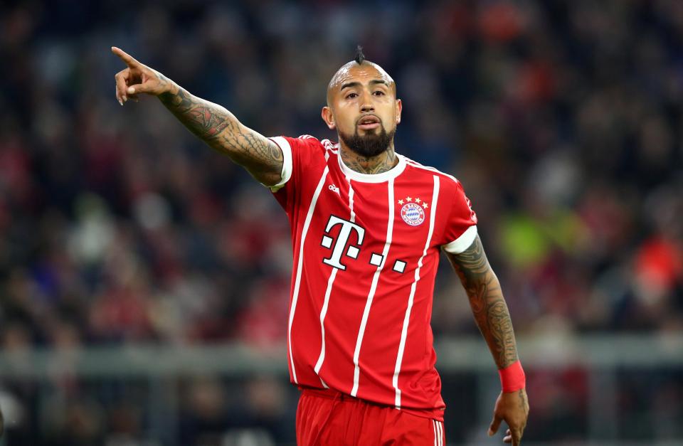  Bayern Munich are reportedly unhappy with Arturo Vidal's displays this season