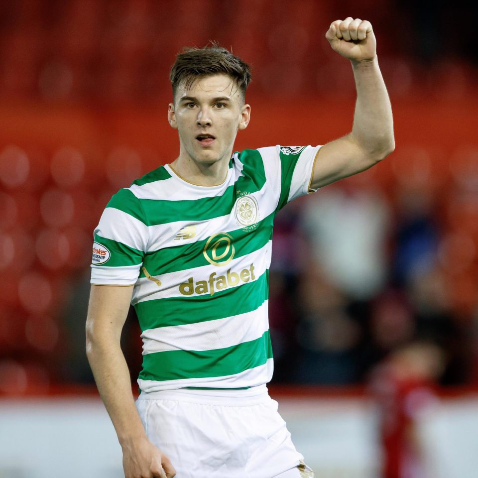  Kieran Tierney played 40 games for the Bhoys last season