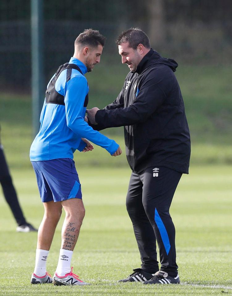  David Unsworth and his coaching staff were not impressed with Kevin Mirallas in training