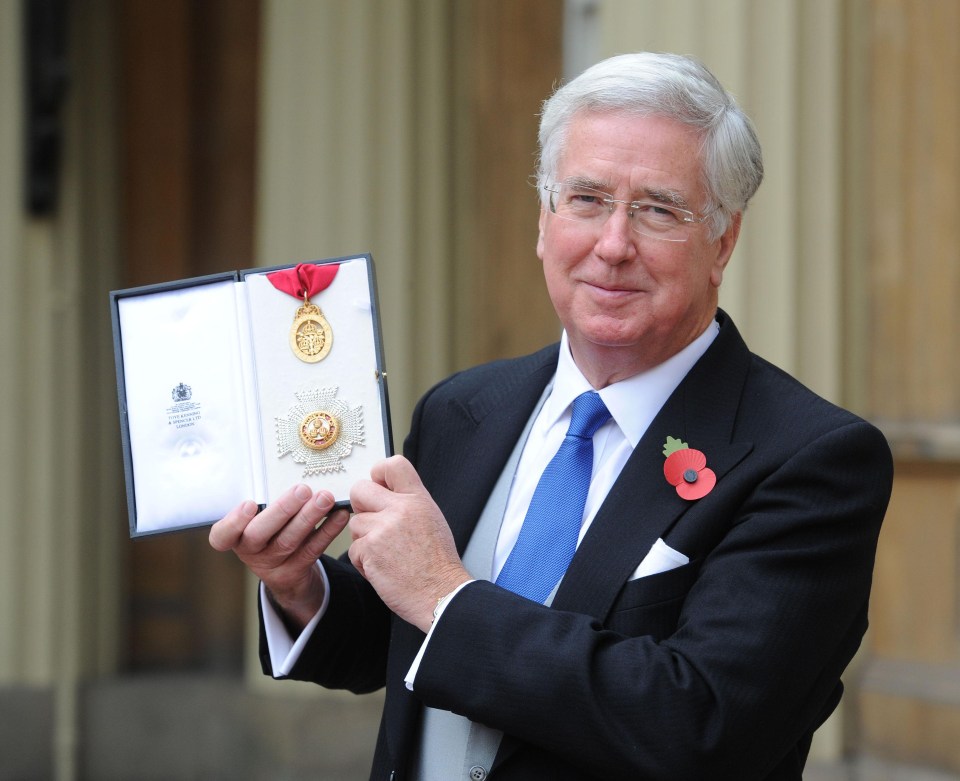 Sir Michael’s shock announcement came after it emerged he had repeatedly put his hand on journalist Julia Hartley Brewer’s knee