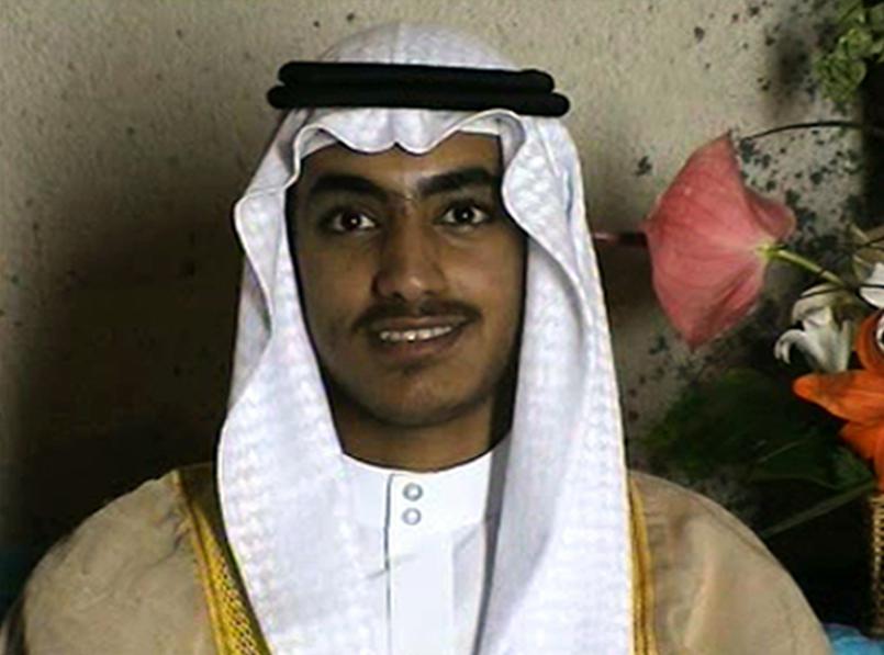 Bin Laden's son Hamza is seen as an adult at his wedding