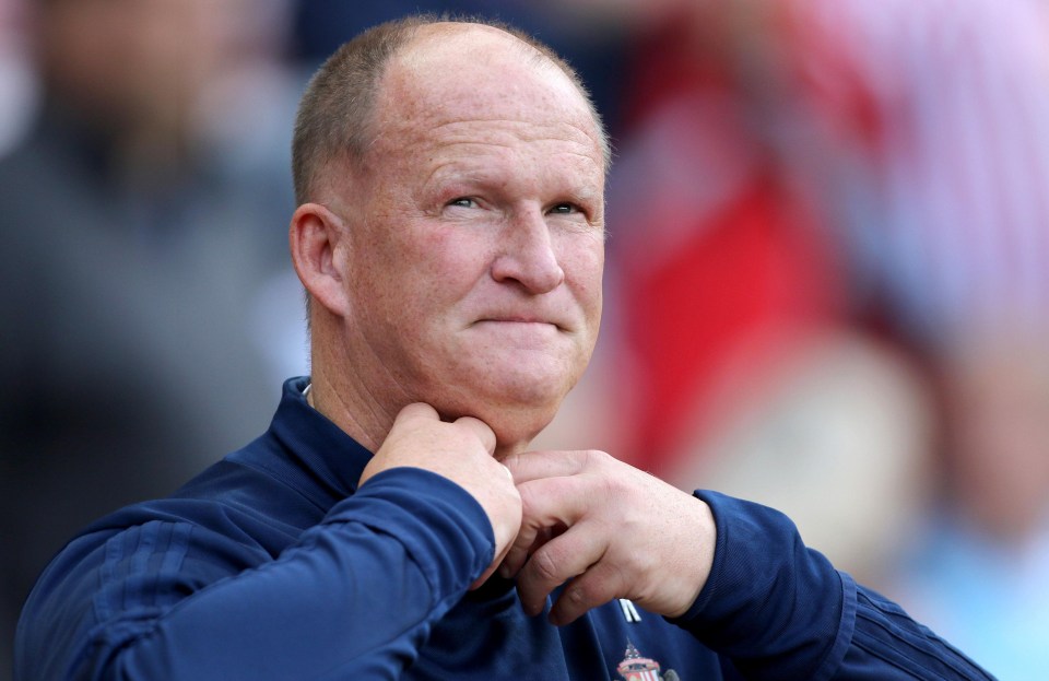 Simon Grayson was axed at Sunderland boss with the club in the Championship drop zone