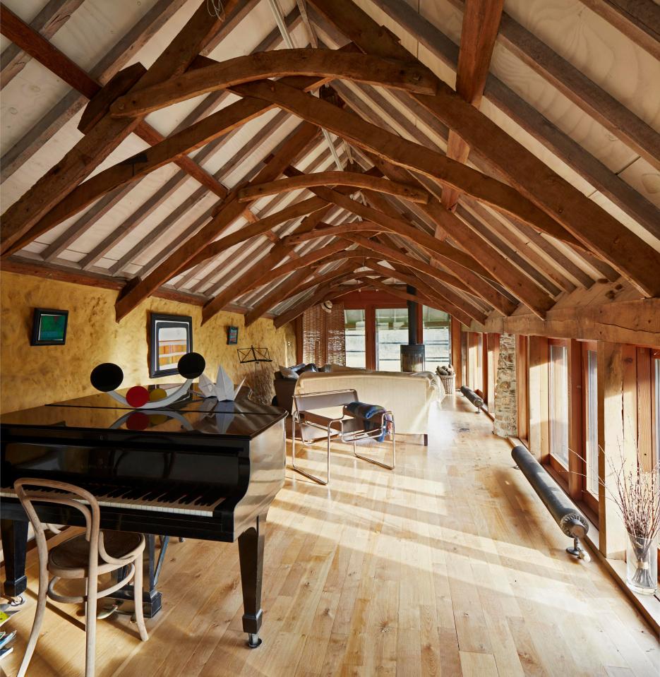  In the main building, the architect retained the beautiful wooden beams