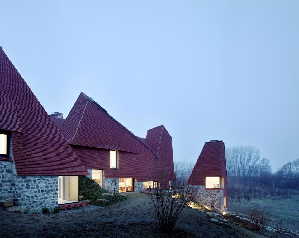  Each tower retains a traditional feel with clay tiles and locally quarried stone walls