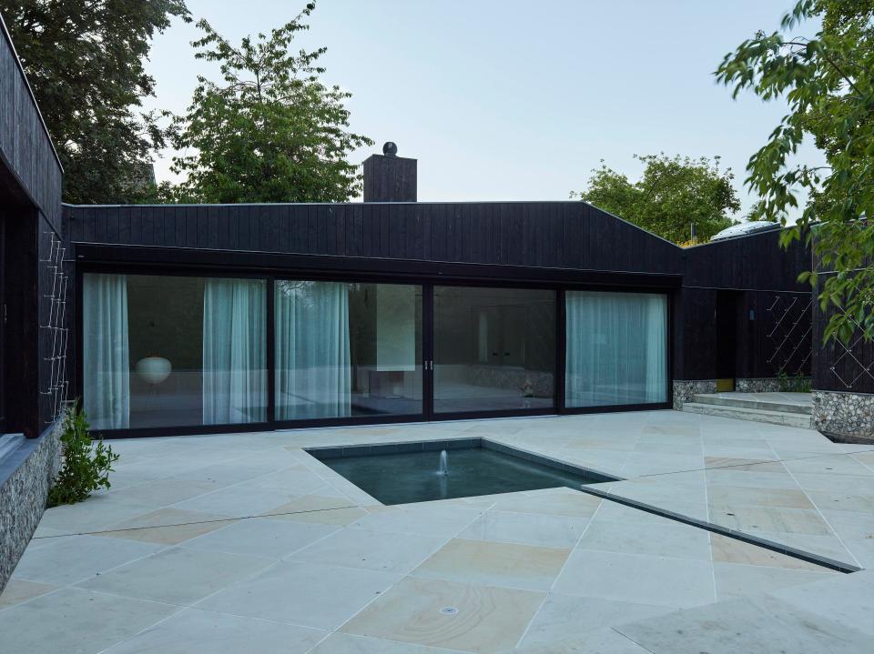  The three blocks all look inwards towards a courtyard complete with water feature