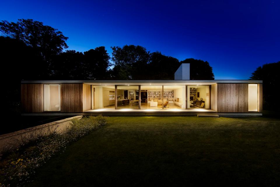  The home's huge windows offer fantastic views out across the hills to the south west