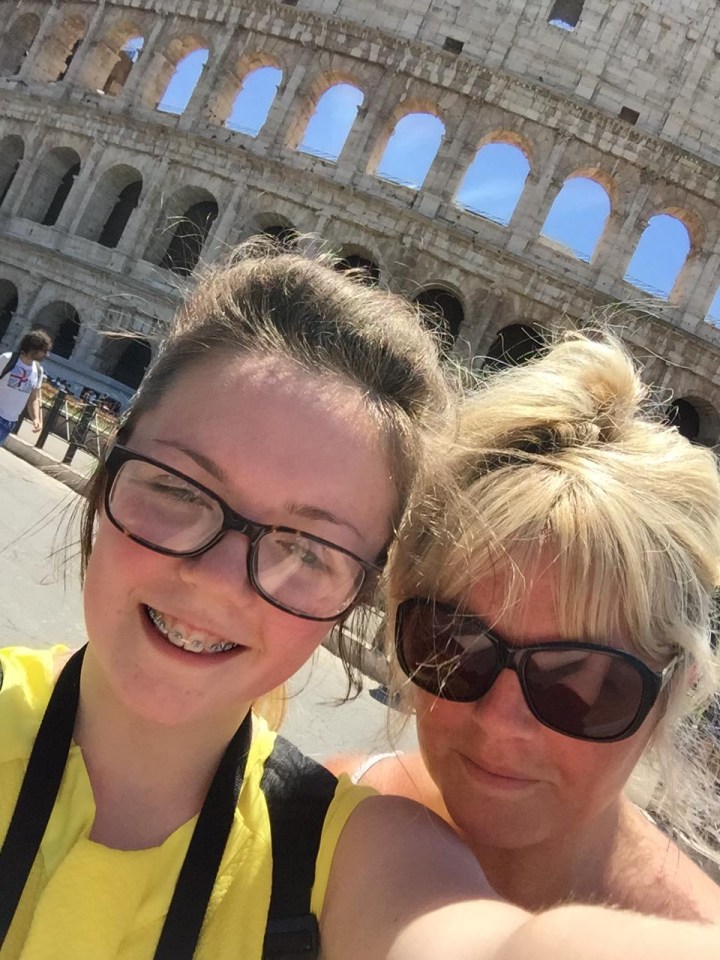 Georgina’s mum Lesley arrived at the arena to pick her daughter up and found her on a stretcher