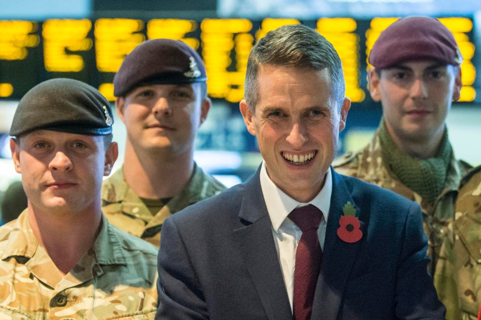 Gavin Williamson made his first public appearance since his new appointment today