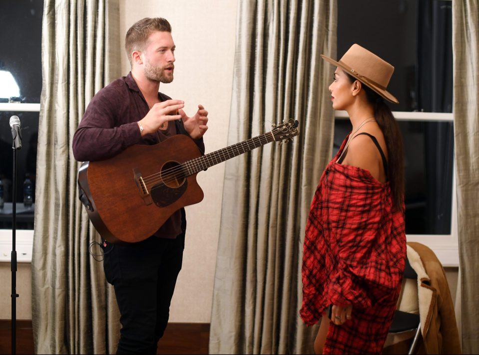  Matt and Nicole rehearse for The X Factor