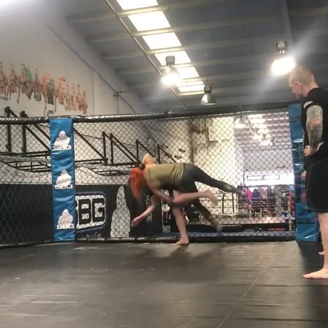  And she wasted no time in getting right into it in front of Conor McGregor's coach