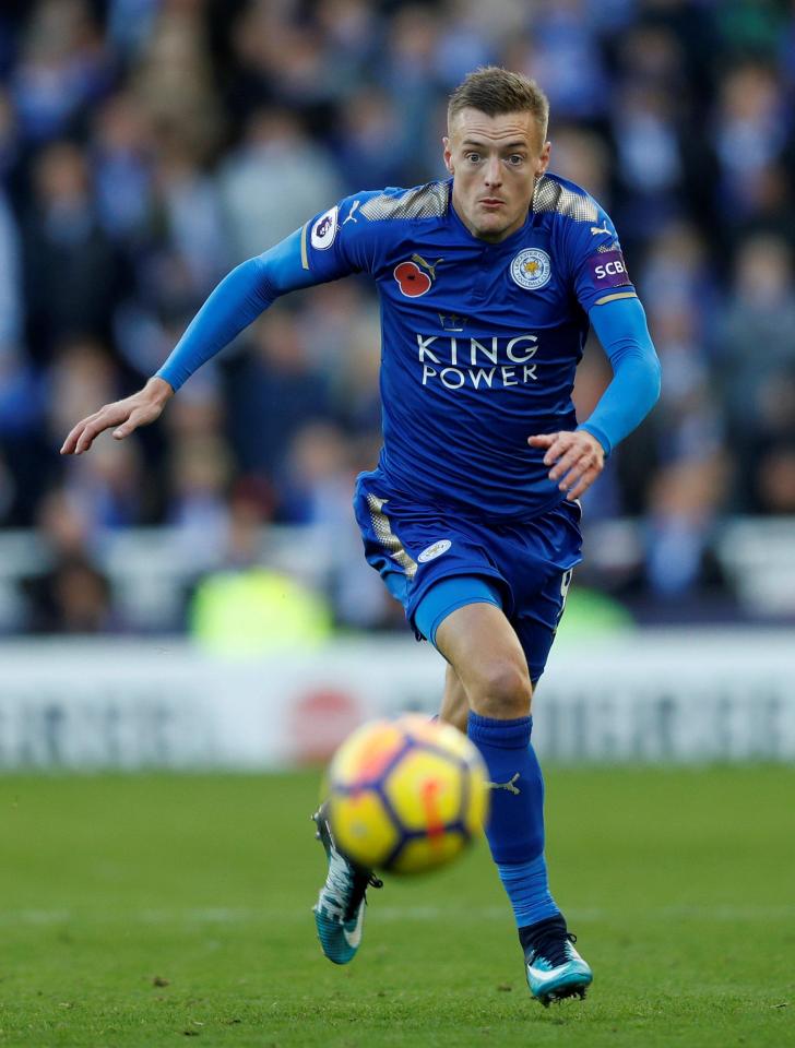  Foxes hitman Jamie Vardy has been in fine form in recent weeks