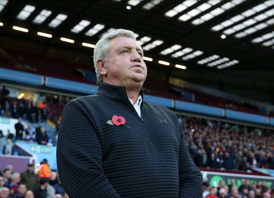  Steve Bruce is trying to get Aston Villa out of the Championship