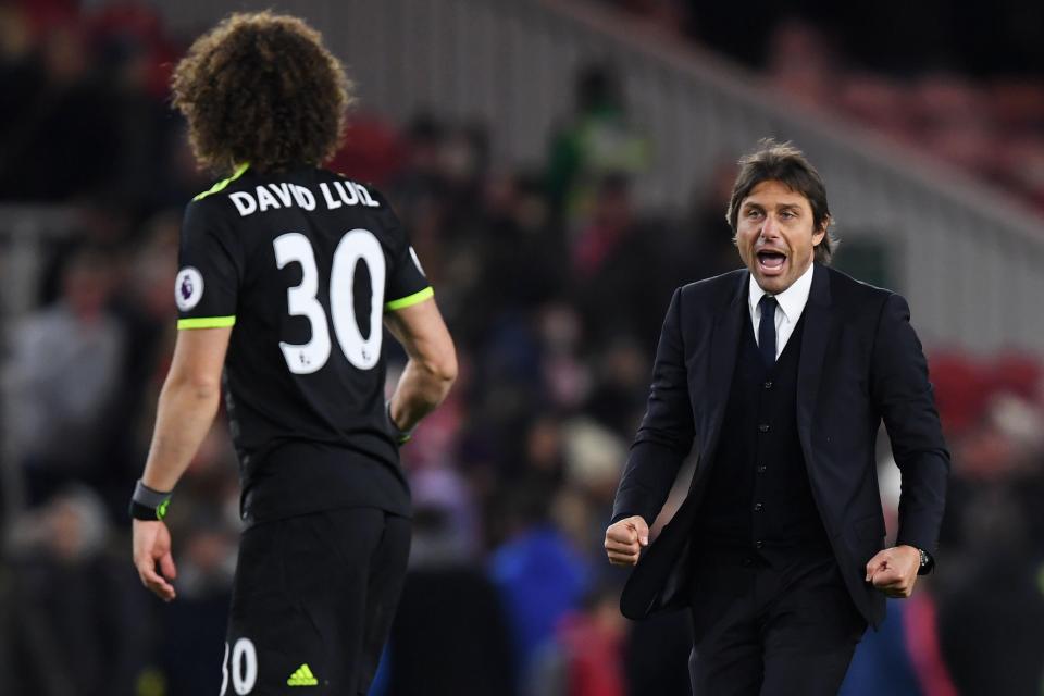  Antonio Conte and David Luiz reportedly had a falling out after the Roma defeat