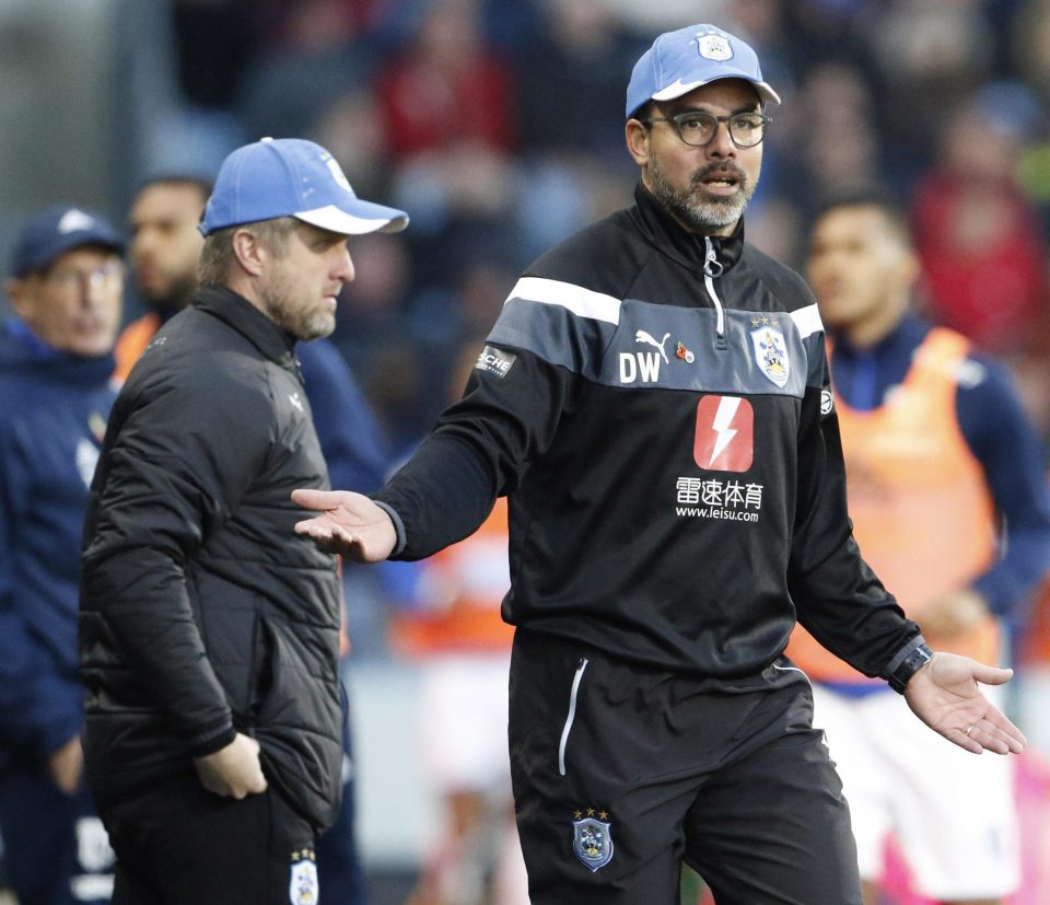  David Wagner has some changes to make after late red card at the weekend