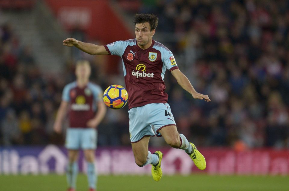  Burnley midfielder Jack Cork has been called up to the England squad by Gareth Southgate