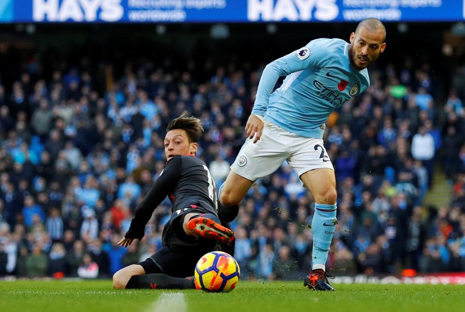  David Silva has been in inspired form for Man City this season