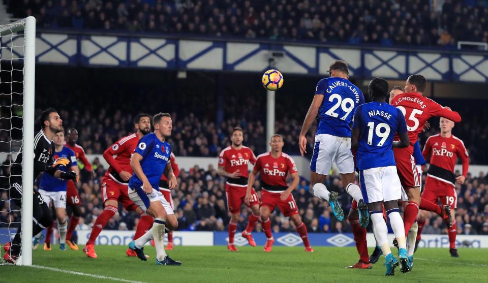  Dominic Calvert-Lewin netted as Everton grabbed an important win over Watford on Sunday