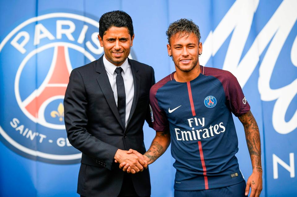  PSG splashed out a world-record £198m to sign Neymar in the summer