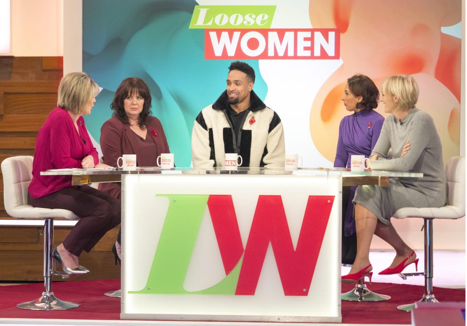  Ashley announced the news on Loose Women