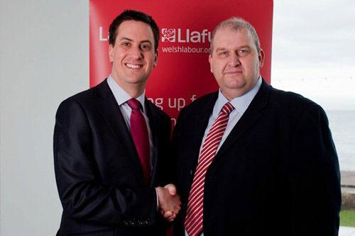 Mr Sargeant with former Labour leader Ed Miliband