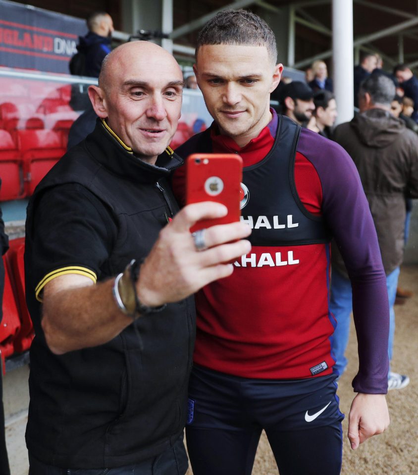  Kieran Trippier is taking being part of the England squad in his stride