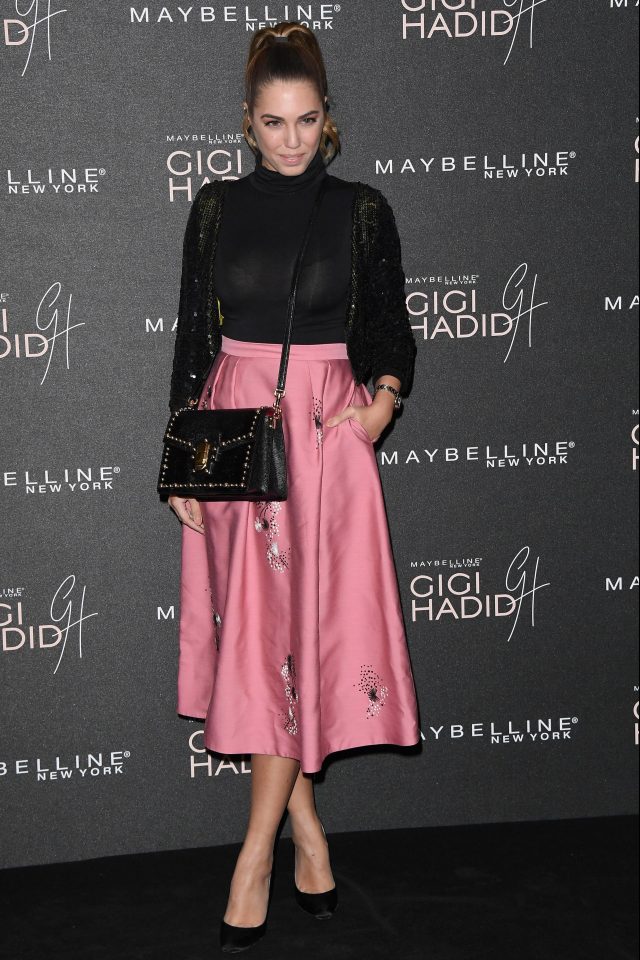  Amber Le Bon looked pretty in pink as she joined the collective at the event