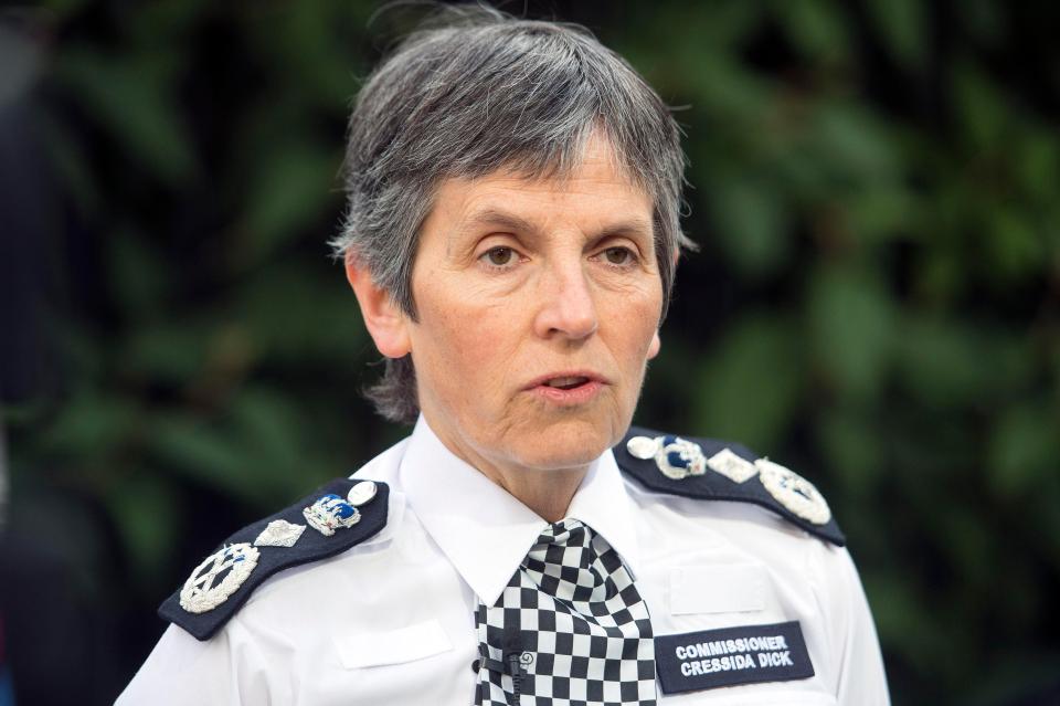  Britain's top cop Cressida Dick has warned potential jihadis may slip under the radar if the Met is forced to make cuts