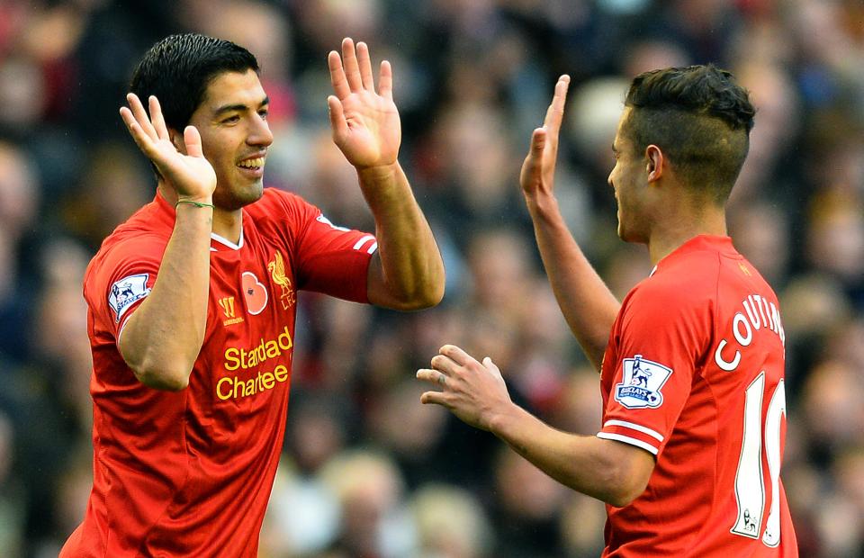 Luis Suarez and Philippe Coutinho played together at Liverpool for one season, but remained close friends